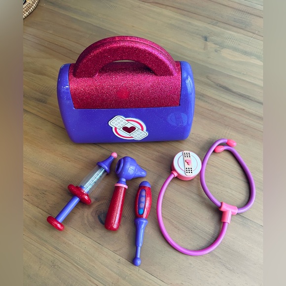 Kids Purple and Pink Toy Doctor Set - Picture 1 of 2